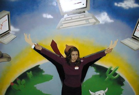 Sarah and the SBC mural