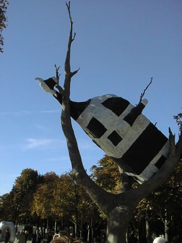 Le Vache dans une arbe