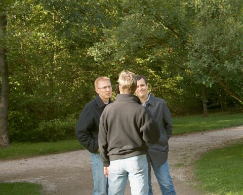 Three men