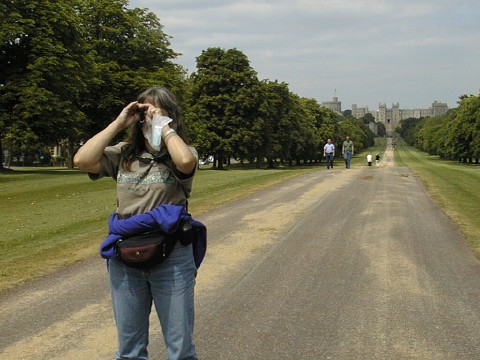 Pam takes in the view of . . .