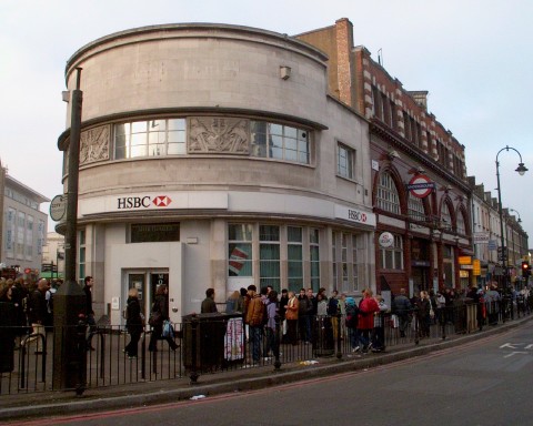 Camden Tube, and interesting bank
