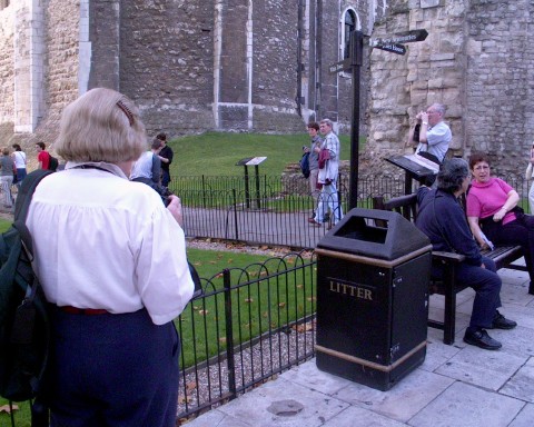 Joan photographs Mum photographing Dad photographing a raven