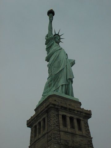 Looking up Liberty's skirts