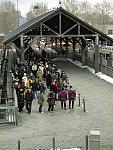 Queue at Liberty Island