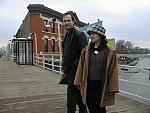 Olga and PM on Damen station